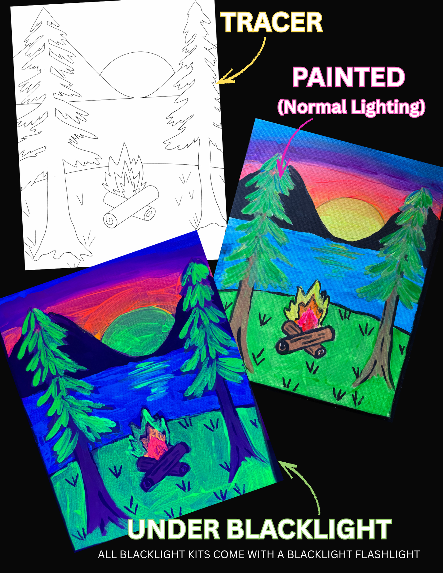 Black Light Paint Kits (Click to See All Options)