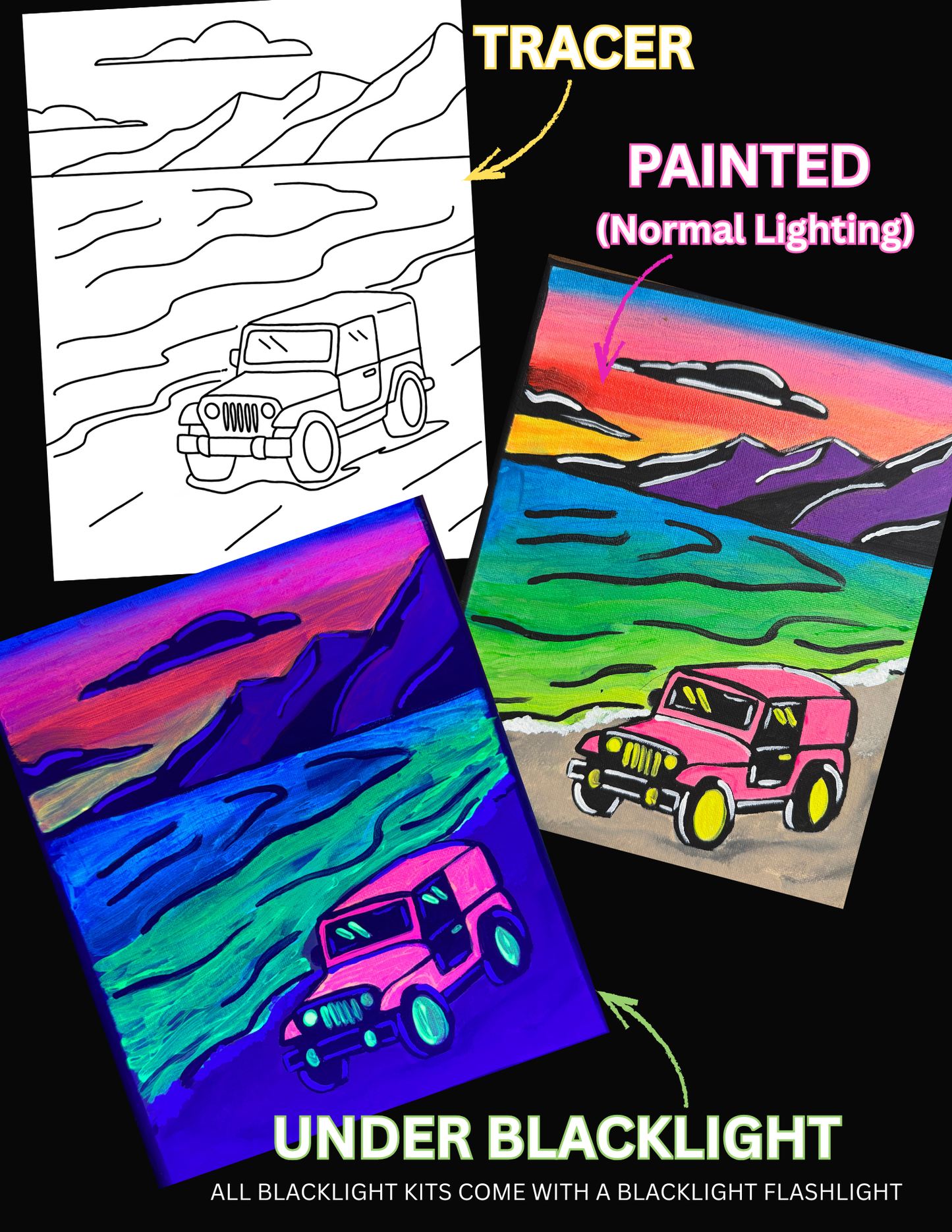 Black Light Paint Kits (Click to See All Options)