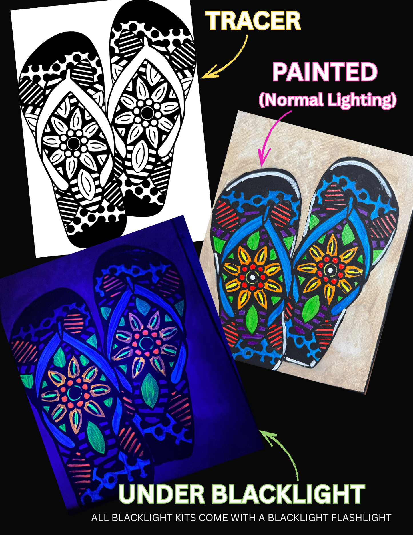Black Light Paint Kits (Click to See All Options)
