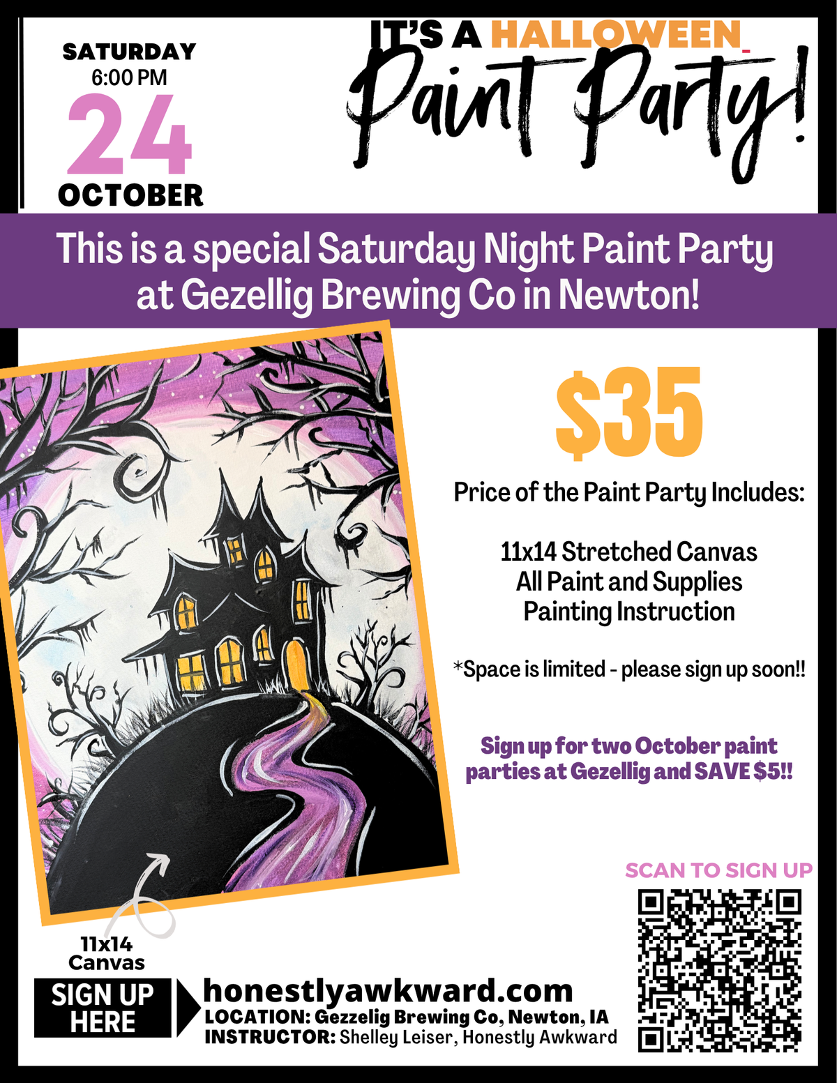 Gezellig Brewing Co - Haunted House (Oct. 24-Saturday)