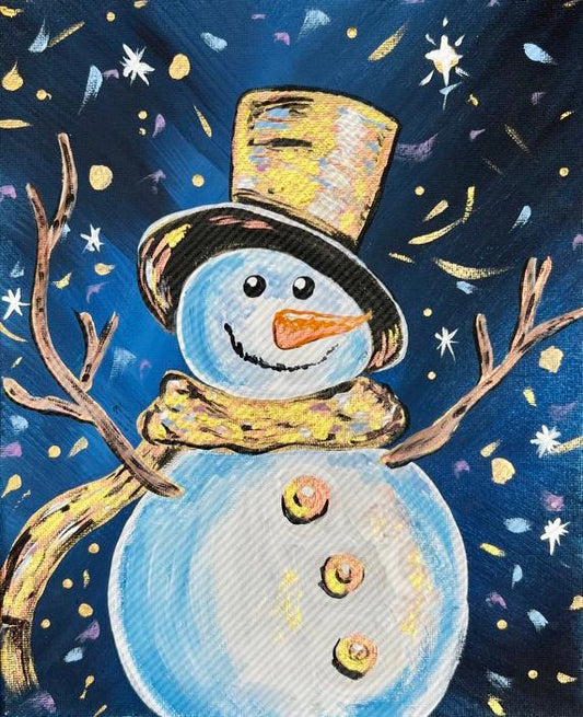 Snowman in Gold