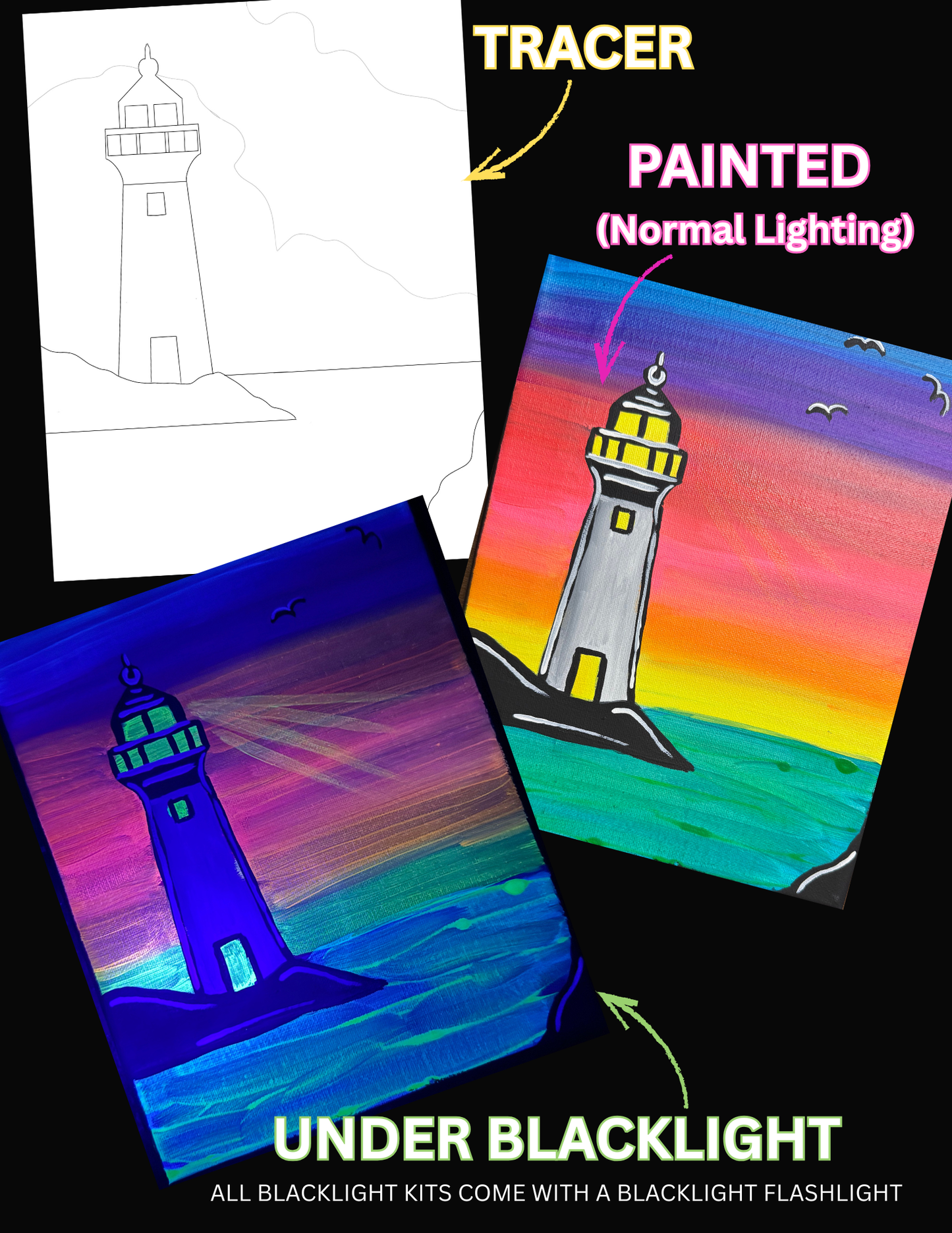 Black Light Paint Kits (Click to See All Options)