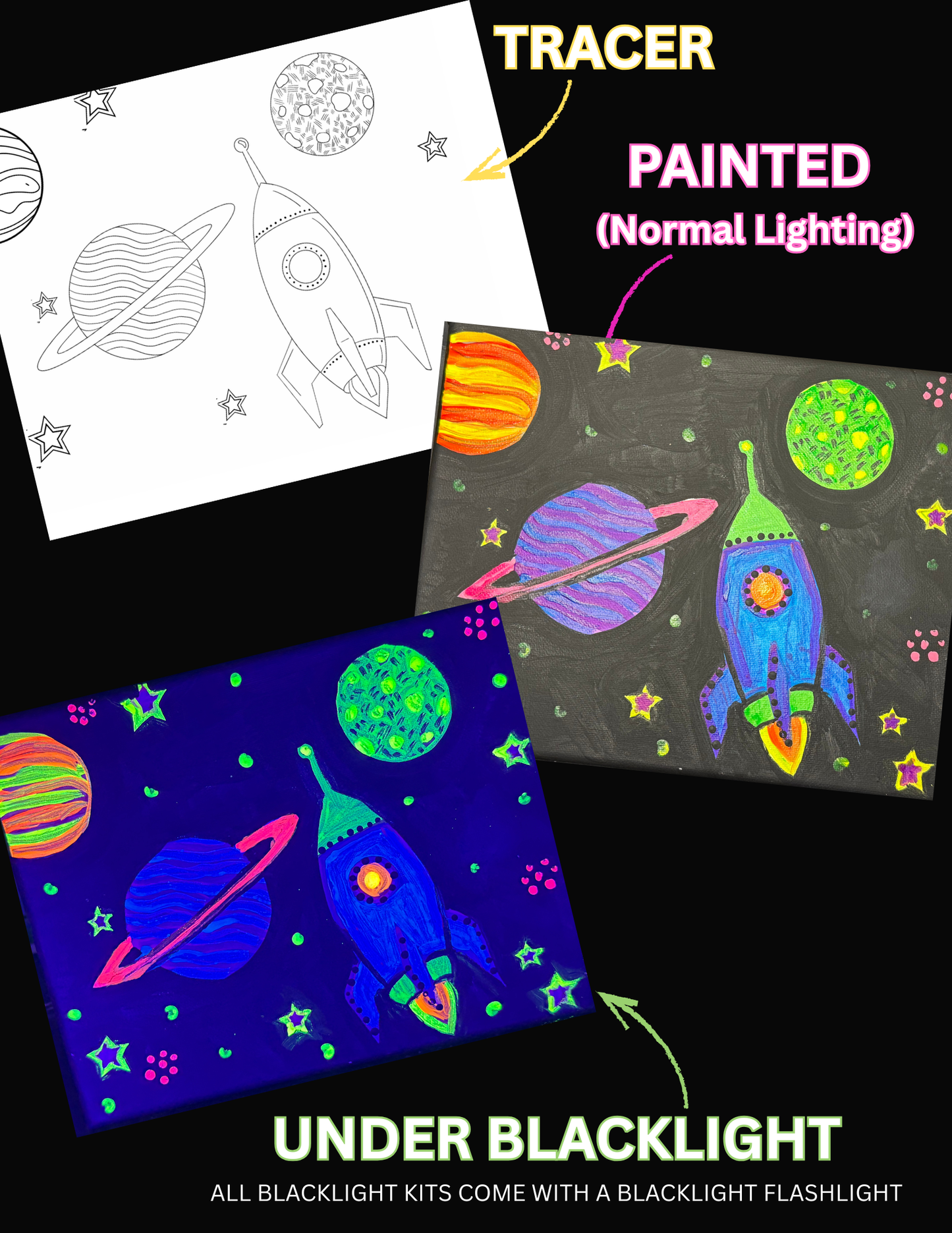 Black Light Paint Kits (Click to See All Options)